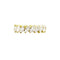 Bague 50 Alliance or jaune et diamants navette. 58 Facettes 35257