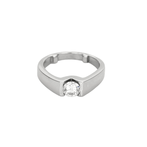 Bague 58 Bague en Or blanc et Diamant 0,75 58 Facettes 250304