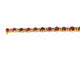 Bracelet or jaune diamants rubis