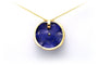 Pendentif Pendentif Art Nouveau en or carats serti d'un lapis lazuli et d'un diamant 58 Facettes 19534
