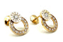 Boucles d'oreilles PIAGET. Collection "Possession", boucles or rose 18K et diamants 58 Facettes