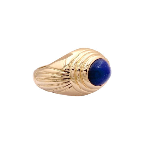 Bague 50 Bague Boucheron,"Jaïpur", or jaune, lapis-lazuli. 58 Facettes 34862