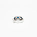 Bague 51 Bague en or blanc saphirs et diamants 58 Facettes 213928