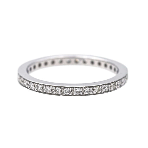 Bague 54 Bague Alliance américaine   Or blanc Diamant 58 Facettes 4152531RV