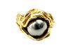 Bague 54 GILBERT ALBERT. Bague or jaune 18K et billes interchangeables 58 Facettes