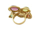Bague 54 bague en or jaune 18k t54 sertie 5 pierres & 150 diamants 1.05ct 58 Facettes 268939