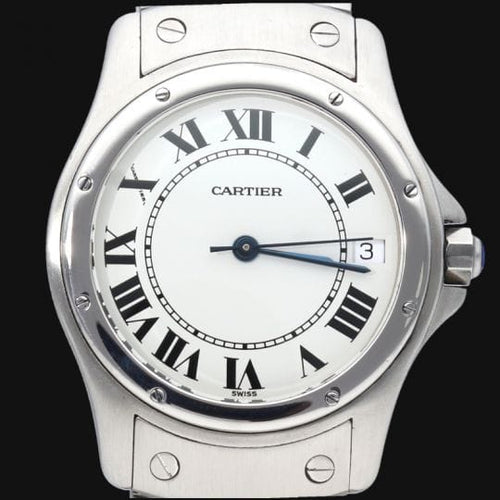 Montre Cartier Montre Santos Ronde 33Mm Automatique 58 Facettes MT44427