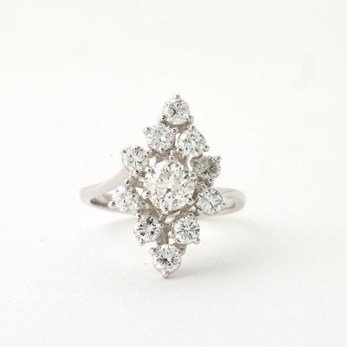 Bague 56 Bague vintage diamants 58 Facettes