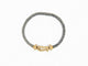 Bracelet bracelet FRED force 10 gm manille or jaune 18k t 18 cm 2 cordons 58 Facettes 271115