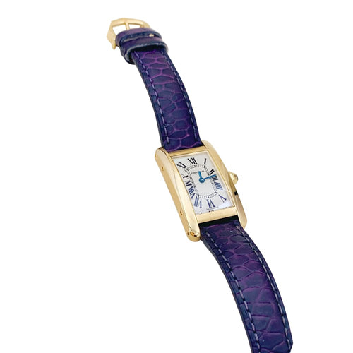 Montre Montre Cartier, "Tank Américaine", or jaune. 58 Facettes 34992