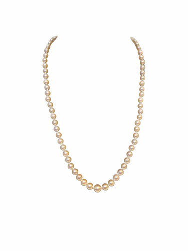 Collier Collier 73 Perles de culture fermoir argent 50 Cm 58 Facettes