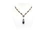 Collier Collier Nap III en or 18 carats serti d'onyx et d'agates 58 Facettes B606