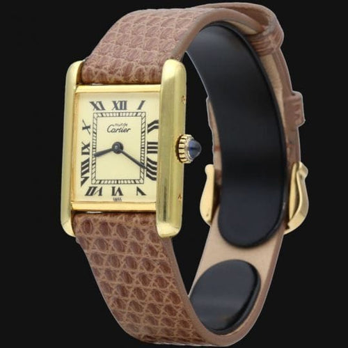 Montre Cartier Montre Tank Vermeil 58 Facettes MT43392