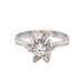 Bague 50 Solitaire en or blanc avec diamants 58 Facettes E364034D