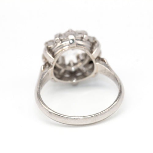 Bague 52.5 Bague or blanc diamant et béryl 58 Facettes D362790RR