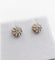 Boucles d'oreilles Puces d'oreilles or rose, platine, diamants taille ancienne (circa 1900) 58 Facettes A05867