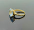 Bague 50 Bague en or avec topaze bleu clair 58 Facettes