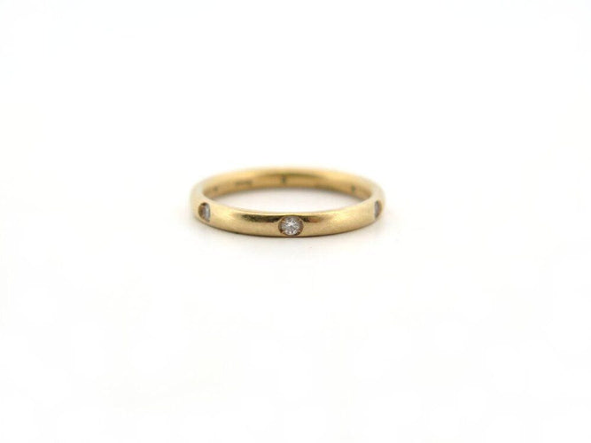 Bague 52 bague POMELLATO alliance lucciole a.a104/b7 en or jaune 18k 6 diamants t52 58 Facettes 266328