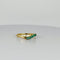 Bague Bague vintage en or jaune avec émeraudes 58 Facettes 2505008