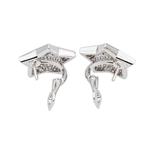 Fred Boucles d'oreilles Lucifer Or blanc Diamant