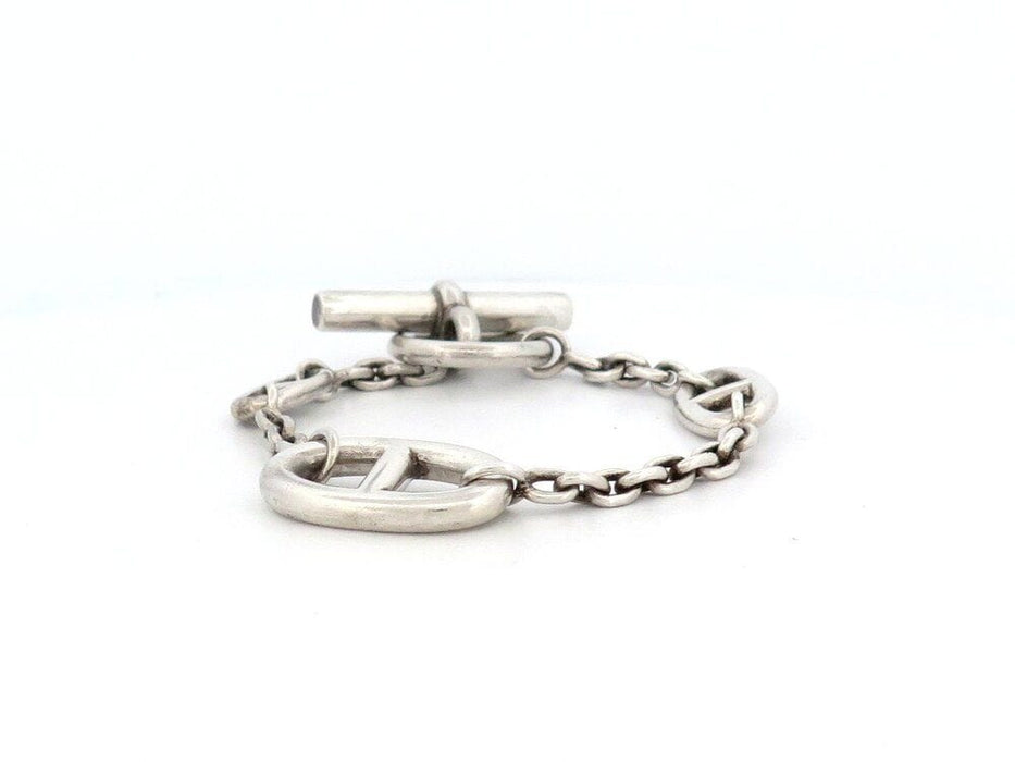 Collier bracelet HERMES farandole h104567b chaine d'ancre 16 cm argent 925 24.7gr 58 Facettes 265085