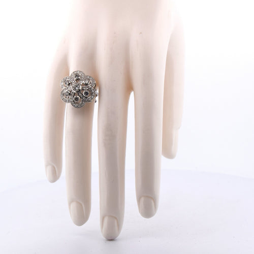 Bague 51 Bague Art Déco en platine avec diamants 58 Facettes