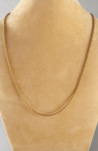 Collier Collier torsadé or jaune 58 Facettes R 1194