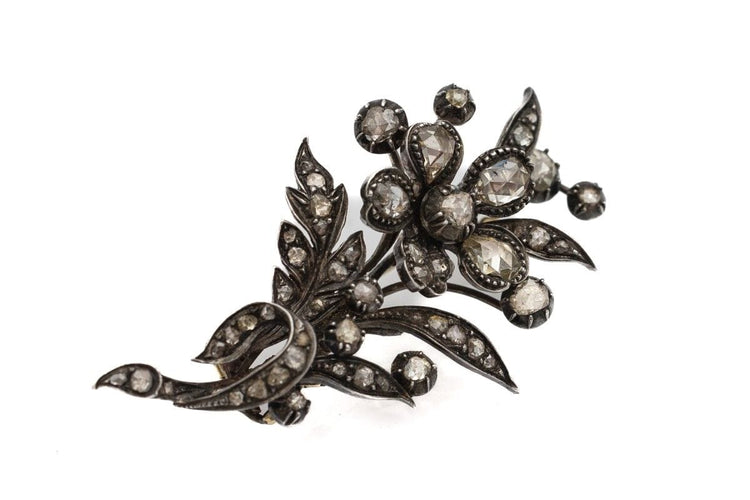 Broche Broche en diamant hollandaise du XIXe siècle 58 Facettes 9360V