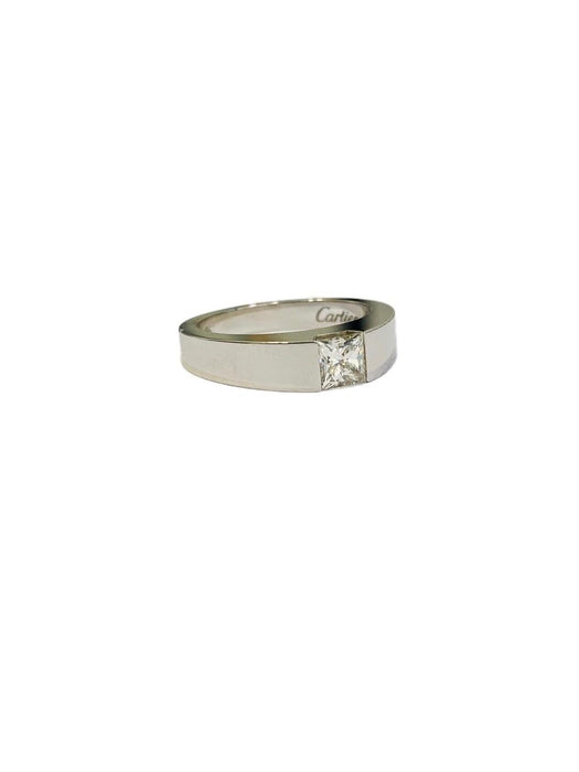 Bague 49 CARTIER - Bague en or blanc et diamant 58 Facettes