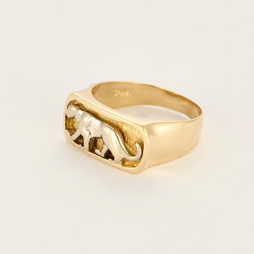 Bague 58 Bague en or jaune et or gris 14k 58 Facettes MTB1142