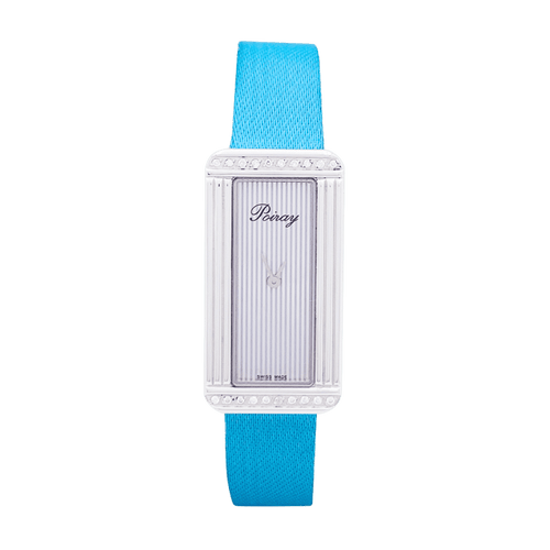 Montre Montre Poiray, "Ma Première Allongée", acier, diamants. 58 Facettes 33332