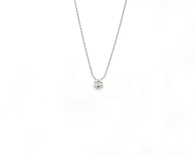 Collier Collier « light point » de 0,35 ct avec 3 diamants 58 Facettes 13072