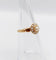 Bague 48.5 Bague marguerite antique or rose 18k perle et diamants taille roses (circa 1900) 58 Facettes A06176
