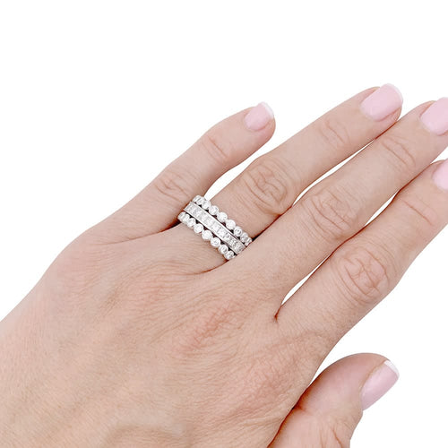 Bague Cartier, platine, diamants.
