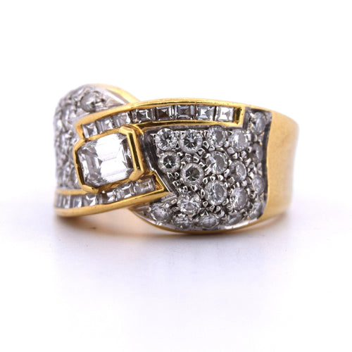 Bague 55 DAMIANI - Bague en or avec diamants 58 Facettes