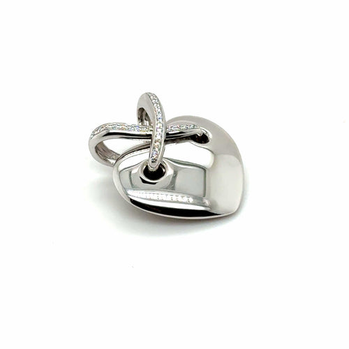 Chaumet - Pendentif Coeur lien Or blanc et Diamants 58 Facettes 1.0000461/4