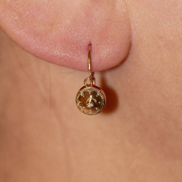 Boucles d'oreilles Boucles d'oreilles originales 1800 en or jaune 58 Facettes D361034JC
