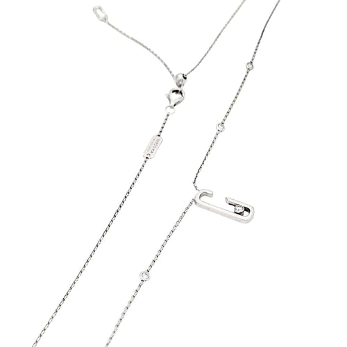 Collier Collier Messika, "Move", or blanc et diamants. 58 Facettes 35192