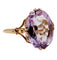 Bague 60 Bague cocktail or rose améthyste (circa 1900) 58 Facettes A05941