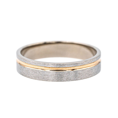 Bague 55 Bague Alliance Or blanc, Or rose 58 Facettes 4098638RV