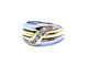 Bague 47 Bague Or jaune, Or blanc Diamant 58 Facettes 948341CD