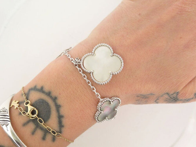 Bracelet bracelet van cleef and arpels magic alhambra 5 motifs vcarl62400 or nacre 58 Facettes 267481