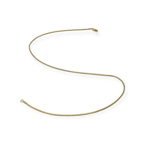 Collier Chaîne maille serpent 43cm or jaune 58 Facettes 330086130