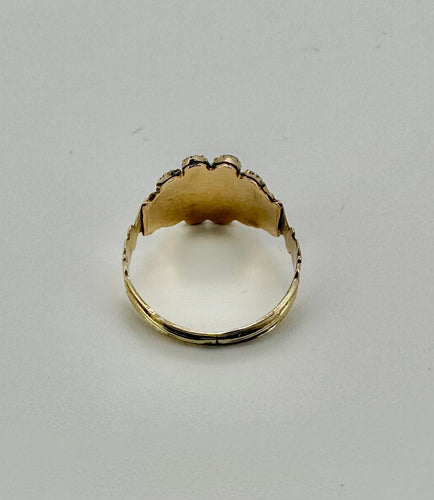 Bague 54 Bague or jaune grenat 58 Facettes