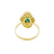 Bague 52 Bague "Jupe", or jaune, diamants, émeraude. 58 Facettes 35221