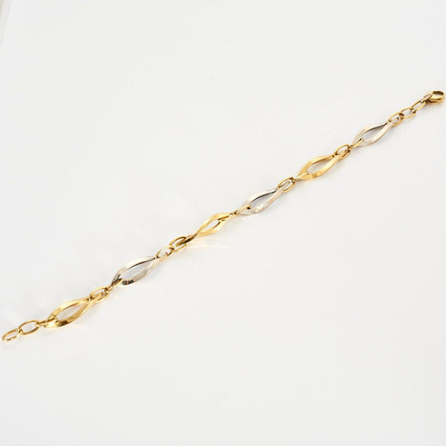 Bracelet Gourmette Vague 58 Facettes LP241