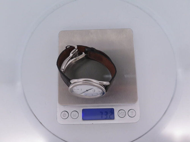 Montre montre HERMES arceau ar7.710 41 mm acier bracelet croco automatique 58 Facettes 268183