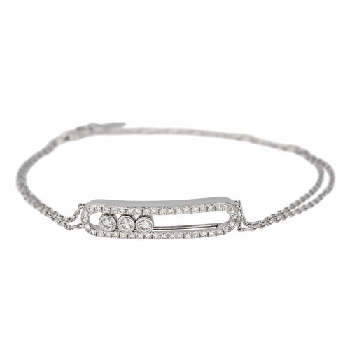Bracelet Messika Bracelet Move Or blanc Diamant 58 Facettes 4565767RV