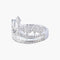 Bague 53 Bague Couronne Diamants 58 Facettes AB594