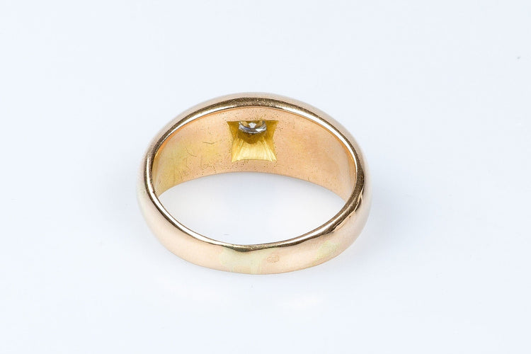 Bague 64 Bague diamant en or jaune 18 carats 58 Facettes 2-4377-1470-9